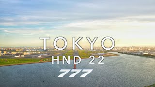 TOKYO HANEDA 22  BOEING 777 LANDING 4K EXTENDED [upl. by Eedyaj]