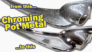 Chrome Pot Metal Step by Step RestorationCan it be done [upl. by Stevy]