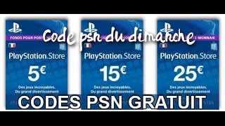 Code PSN du Dimanche  1 1  3 [upl. by Ekalb865]