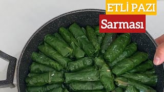 Nar ekşili ✅ve etli pazı sarması nasıl yapılır ❗️pazı sarması👌😋tadı damakta kalacak 🔝 [upl. by Rosenblum495]