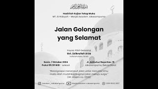 Jalan golongan yang selamat  Ustadz Dzikrullah Arza Masjid As Salam [upl. by Lytsirhc]