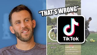 Pro Footballer Reacts to Football Training TikToks [upl. by Nayab]