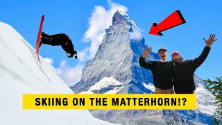 Skiing On The Matterhorn Pro Skier VLOG [upl. by Itin]