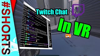 How to View Twitch Chat in VR shorts [upl. by Ahsatak]