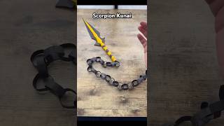 SCORPION KUNAI EASY ORIGAMI WORLD CRAFT TUTORIAL  HOW TO MAKE KUNAI PAPER WEAPON MORTAL KOMBAT ART [upl. by Verena448]