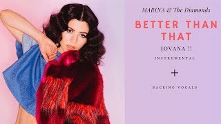 marina  better than that  instrumental  backing vocals version 1 [upl. by Llovera]