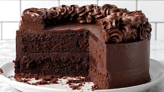 EASY Chocolate Fudge Cake Recipe The Scran Line [upl. by Atirys]