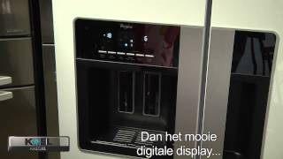 Whirlpool WSN5586A serie energiezuinige Amerikaanse koelvriescombinaties Bekijk de demo video [upl. by Ahsiakal233]