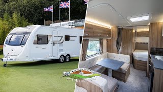 Sprite Super Quattro FB 2022 Caravan Model  360 Exterior Demonstration Video [upl. by Neelak29]