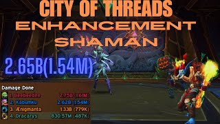 Enhancement Shaman  11 CITY OF THREADS  the War Within  M S1 [upl. by Lleryt61]