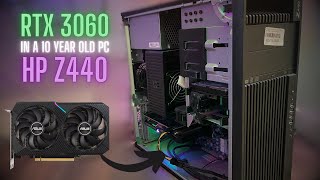 Can a 10YearOld PC Handle an RTX 3060 in 2024 Ft HP Z440 Workstation [upl. by Photima]