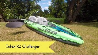 Intex K2 challenger inflatable kayak  setting up an inflatable kayak  inflating a Kayak [upl. by Cullen]