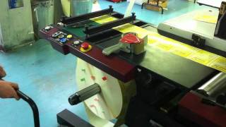 Mark Andy VSR300D  Slitter rewinder with die cuttingmov [upl. by Yggam113]