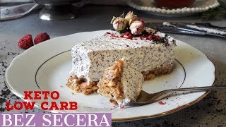 LCHF CHEESECAKE OD BADEMA I MAKA  BEZ SECERA  POGODAN ZA KETO ISHRANU [upl. by Burton]