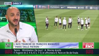 After Foot du vendredi 0707 – Partie 57  Lavis tranché de François Manardo sur le PSG [upl. by Eimyaj220]