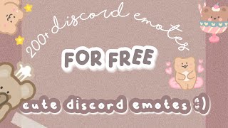 200 server emojisemotes for your discord server 🐻  free to use f2u [upl. by Arada354]