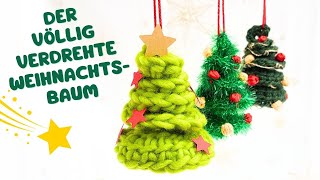 MiniWeihnachtsbaum häkeln  Tannenbaum  WeihnachtsDeko  Spirale häkeln [upl. by Clynes]