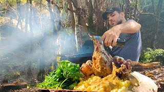 Chicken Fricassee In The Scary Forest  Quick French Chicken Stew [upl. by Lertnek]