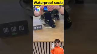 WATERPROOF SOCKS youtubeshorts shortfeed shorts worldrecord trending viral [upl. by Valerie]