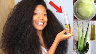 How To Properly Make Aloe vera Oil For Extreme Hair Growth [upl. by Ilarrold]