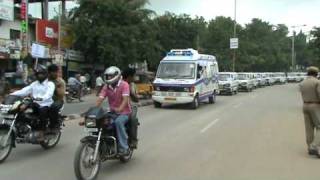 quotAMBULANCE AWARENESS RALLY 1st Time Worldwidequot at KarimnagarAP INDIA Courtesy IYSO Team INDIA [upl. by Nnitsuj]