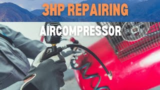 Repairing of 3hp Elgi air compressor aircompressor panindia mechanic elgi repair service [upl. by Harl]