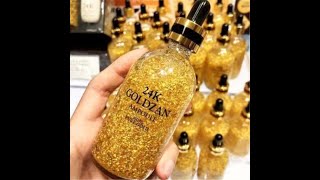 24k Gold Serum – Best anti aging Original Korean ampule serum for glowing face acne skin care –100ml [upl. by Ilojna]