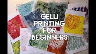 Gel printing for beginners  tutorial [upl. by Yrogerg]