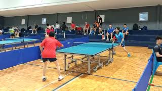 2024 south pennants table tennis div one Ai Qin Zhang vs Xuyen Tran set 2 [upl. by Weissmann]