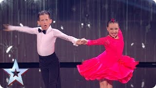 Dinky dancing duo Lexie and Christopher DAZZLE in the SemiFinals  SemiFinals  BGT 2018 [upl. by Carisa]