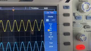 Owon XDS3202E Time amp Date not moving Fixed [upl. by Arrak]