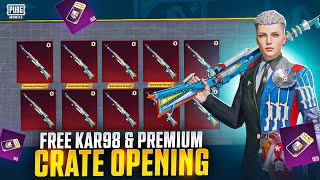 😱FREE GUARANTEED UPGRADABLE KAR98  PREMIUM CRATE OPENING [upl. by Pammie]