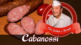 Cabanossi gebrüht selber machen  Kabanos  Wurst selber machen  Opa Jochen´s Rezept [upl. by Nylecoj]