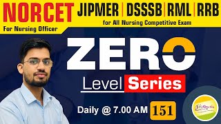 NORCET All Nursing Competitive Exam mcq zero Level Series 151 JINC [upl. by Ardek950]