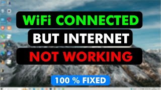 Wifi connected but no internet access in Windows 10 amp 11 [upl. by Ehav]