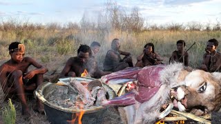 🔥Hadza Culinary Traditions of Hunting Wild Meat Full Documentary  Hadza Land [upl. by Aleyak]