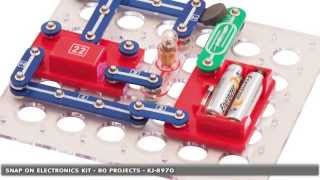 Electronic Project Snapon Kit with 80 Experiments  KJ8970 by Jaycar Electronics [upl. by Ahsikin]