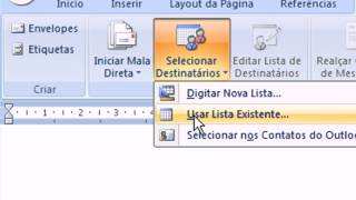 Criando Mala Direta com MS Word e MS Outlook [upl. by Urias]