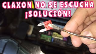 No se escucha el claxon del Nissan Tiida SOLUCIÓN 1 [upl. by Aeikan14]