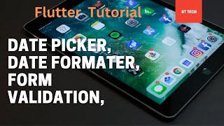 Flutter  Flutter Date picker in textFromInput  Form validation  Date formatter  2023 [upl. by Letnuahc548]