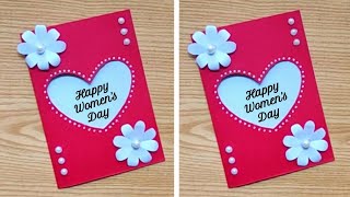 Happy Womens Day Card 2024  Womens Day Greeting Card  Womens Day Celebration Ideas [upl. by Htilil680]