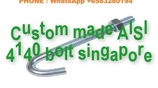 High tensile Galvanige j bolt singapore  High tensile j bolt singapore foundation bolt supplier [upl. by Nnagrom]