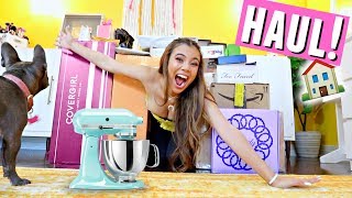 MOVING IN HAUL🏠🛍️ New kitchen appliances blankets amp makeup [upl. by Jehius291]