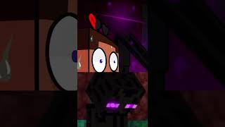 Endermen Encounter in Hardcore Mode Animationの再現！ minecraft enderman nether [upl. by Skipp260]