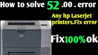 How to solve  5200error  HP laserjet m 2420  Hp Laserjet 2430 and Any hp laserjet printers [upl. by Alliuqaj877]