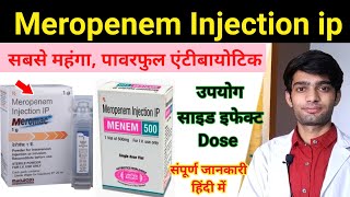 Meropenem injection bacterial infection treatment meromac 1gm injection  Meropenem 500 mg injection [upl. by Hamil]