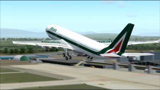 AZ604 A330200 ALITALIA MILAN MXP  NEW YORK JFK [upl. by Larson]