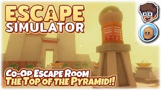 COOP ESCAPE ROOM TOP OF THE PYRAMID  Lets Play Escape Simulator  ft orbitalpotato [upl. by Castro430]