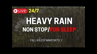 🛑Rain Sounds For Sleeping Instantly Fall Asleep With Rain Sound And Thunder [upl. by Ennaira]