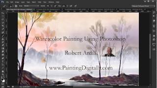 1 Watercolor Painting In Photoshop including all tools brushes papers etc Video 1 [upl. by Onileva]